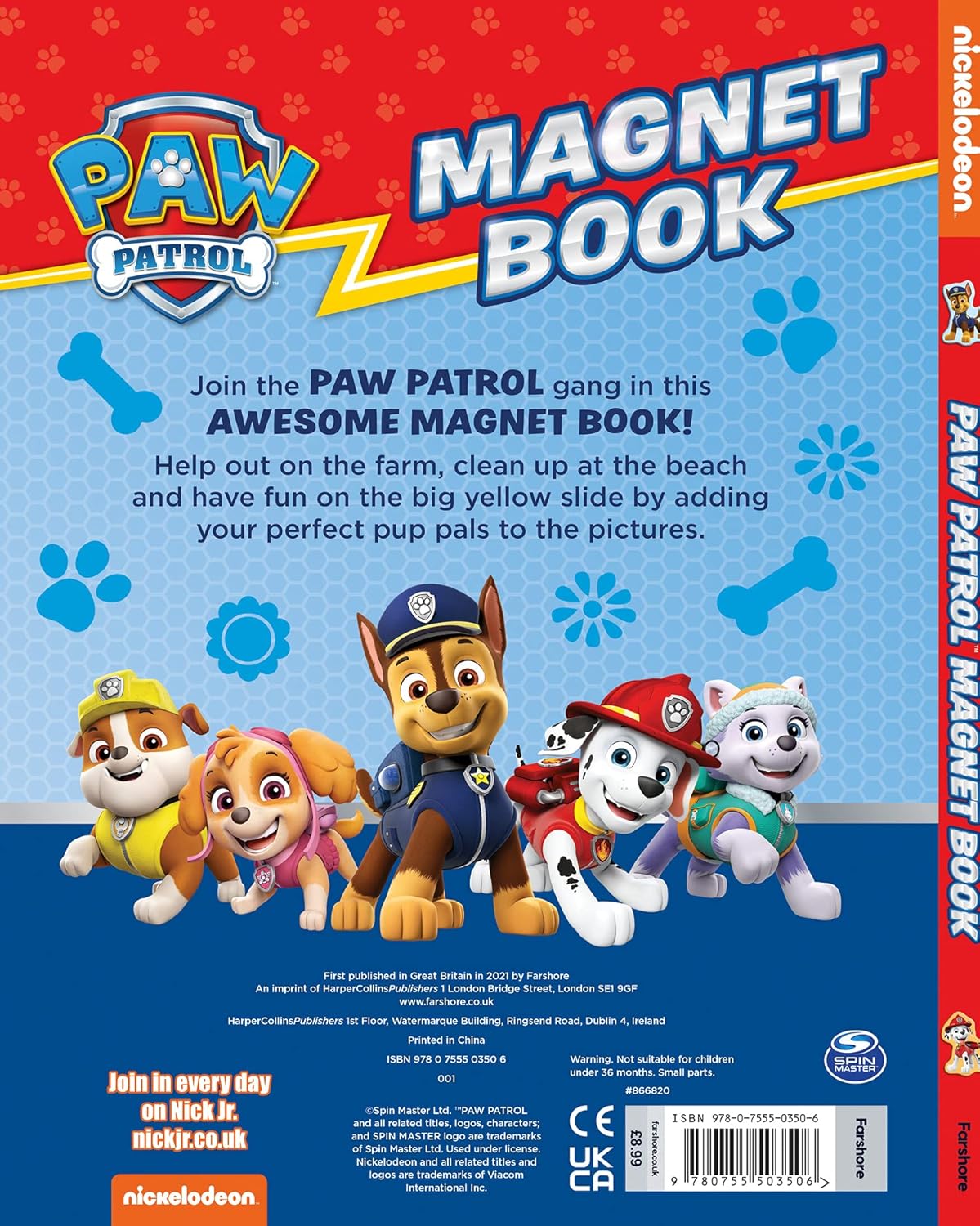 Paw Patrol Magnet Book Hb