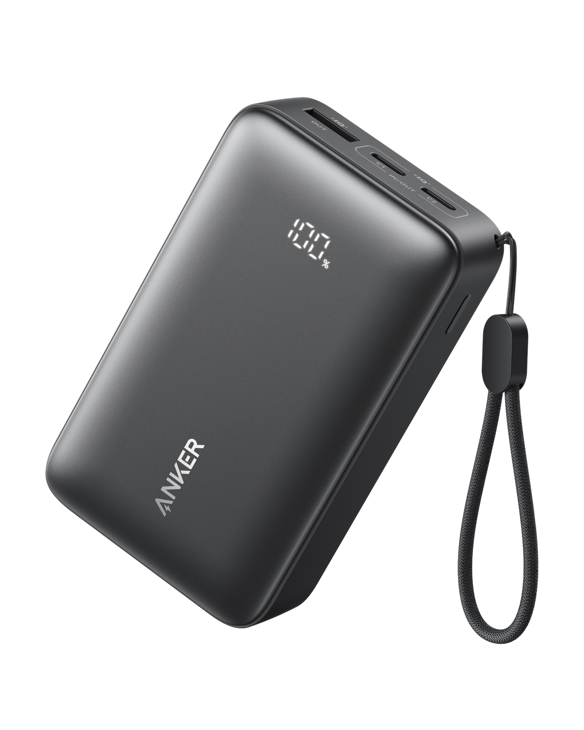 Anker Zolo Power Bank 10K 30W Black - Compact Portable Phone Charger