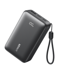 Anker Zolo Power Bank 10K 30W Black - Compact Portable Phone Charger