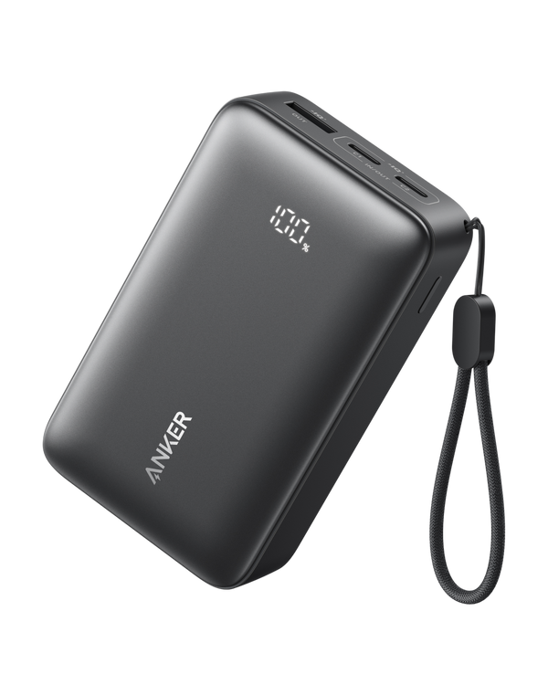 Anker Zolo Power Bank 10K 30W Black - Compact Portable Phone Charger