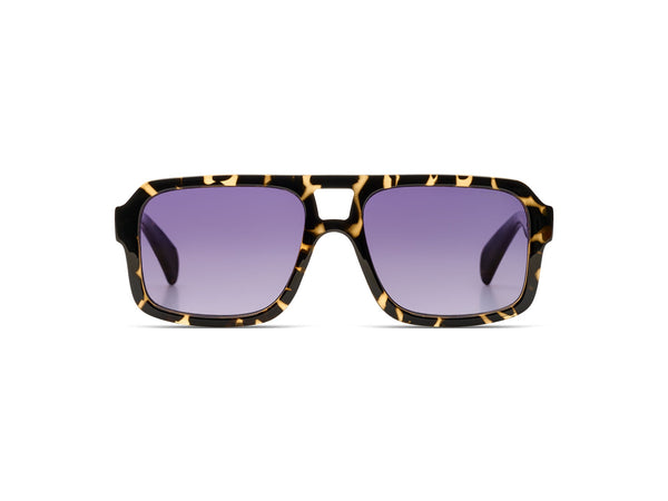 Komono Falcon Aviator Sunglasses in Dark Tortoise, Smoke Gradient Cat 3 UV400 Lenses