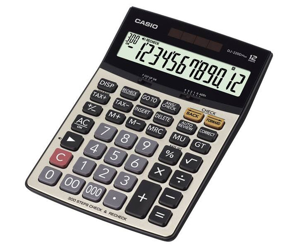 Casio DJ-220D Plus Calculator - Desktop Office Adding Machine