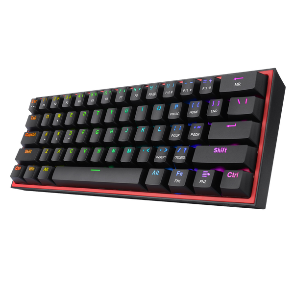 Redragon Fizz RGB Wired Mechanical Keyboard Black - Backlit Gaming