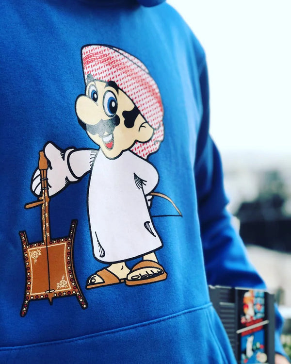 Korts - Hoodie Mario ماريو - Blue