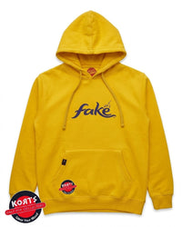 Korts - Hoodie لا تكون Fake - Yellow