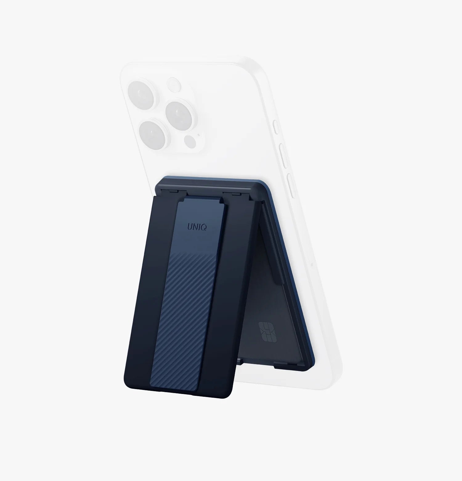 UNIQ HELDRO MAGNETIC CARD HOLDER WITH GRIP-BAND STAND