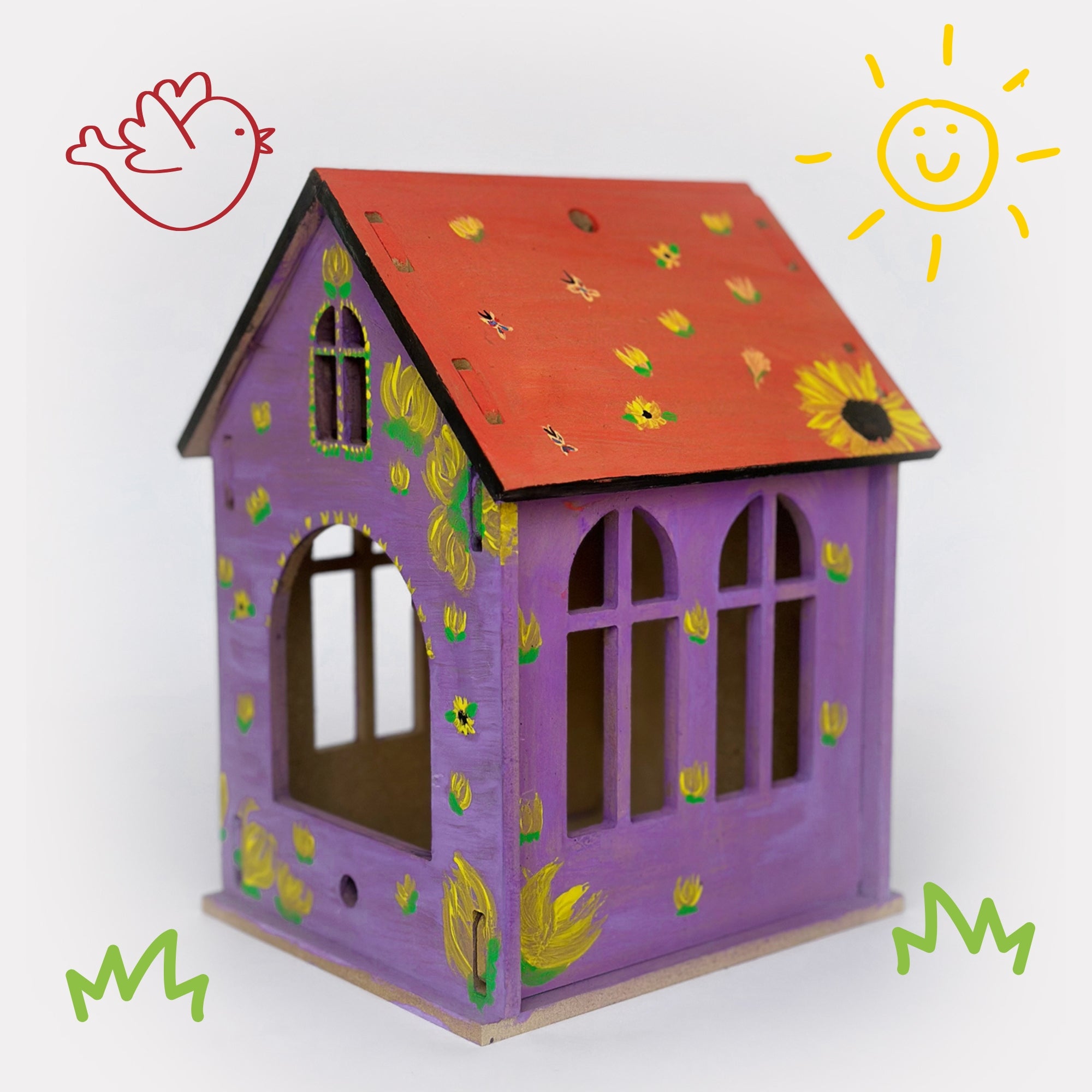 Orenda Tribe Arts & Craft Boxes Kids Birdhouse