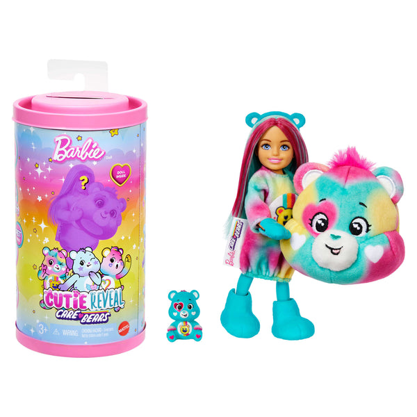 Barbie Cutie Reveal Chelsea Care Bears - Surprise Doll for Kids
