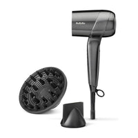 BaByliss Titanium Shine D6200DSDE Compact Ionic Hair Dryer 1600W with Diffuser and Concentrator