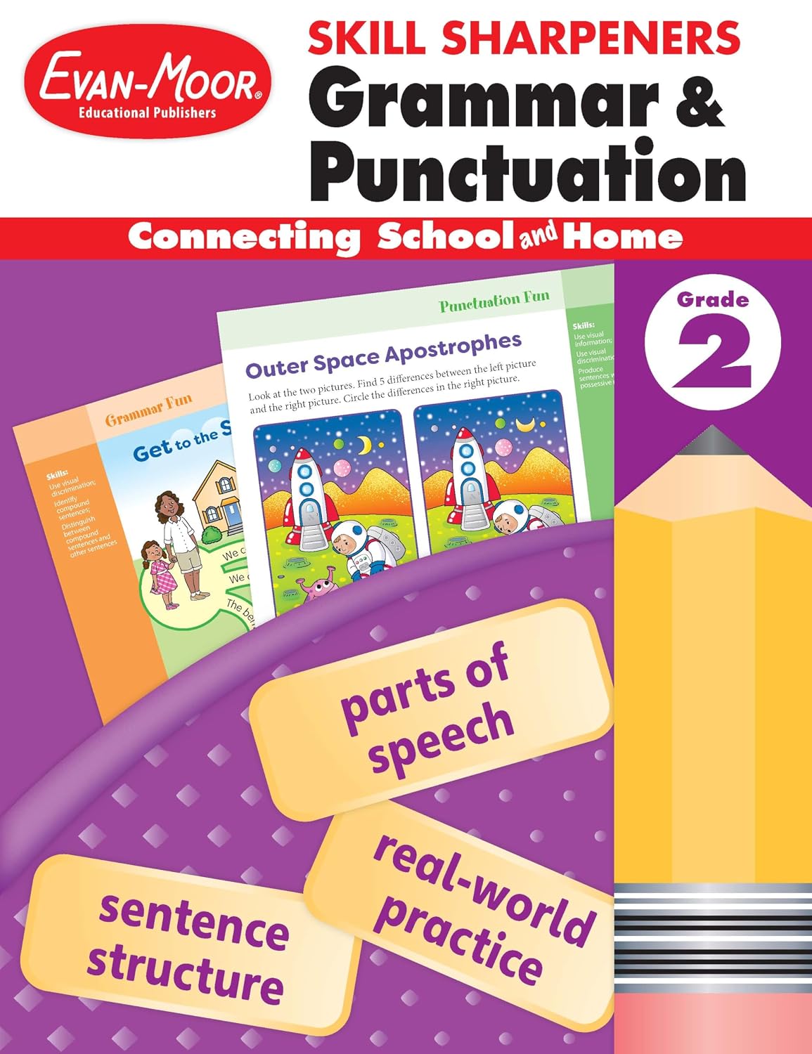 Skill Sharpeners: Grammar and Punctuation, Grade 2 by Evan Moor