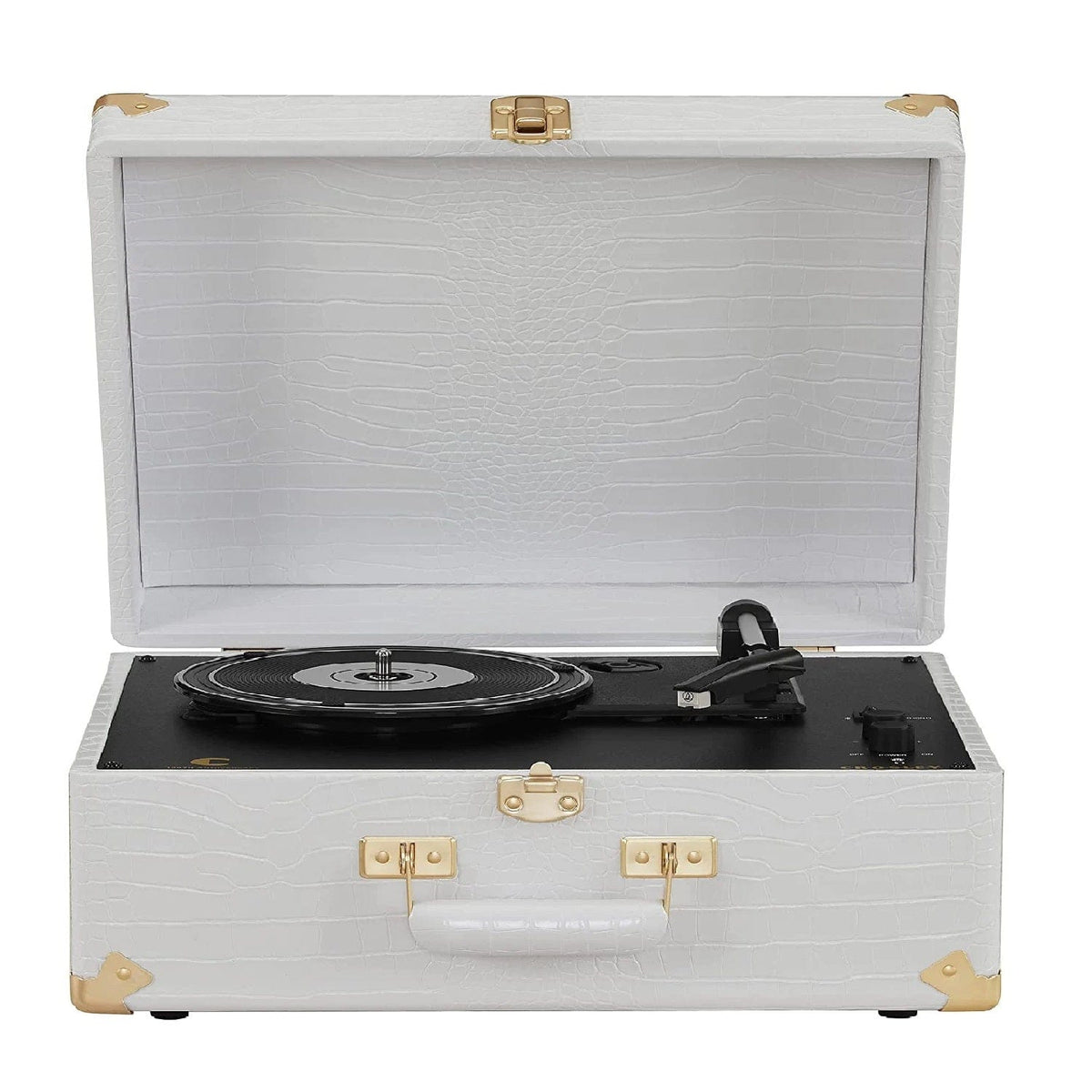 Crosley Anthology Turntable Croc - Vinyl Record Player - White