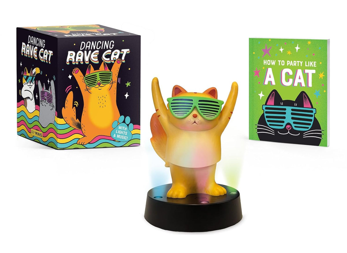 Dancing Rave Cat by Sarah Royal