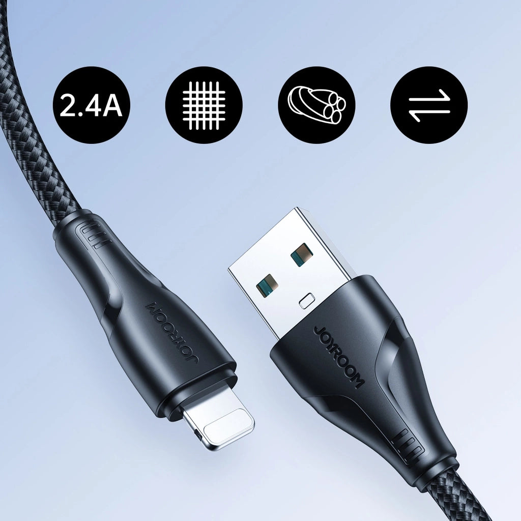 S-UL012A11/JOYROOM  2.4A Nylon Lightning cable 1.20M