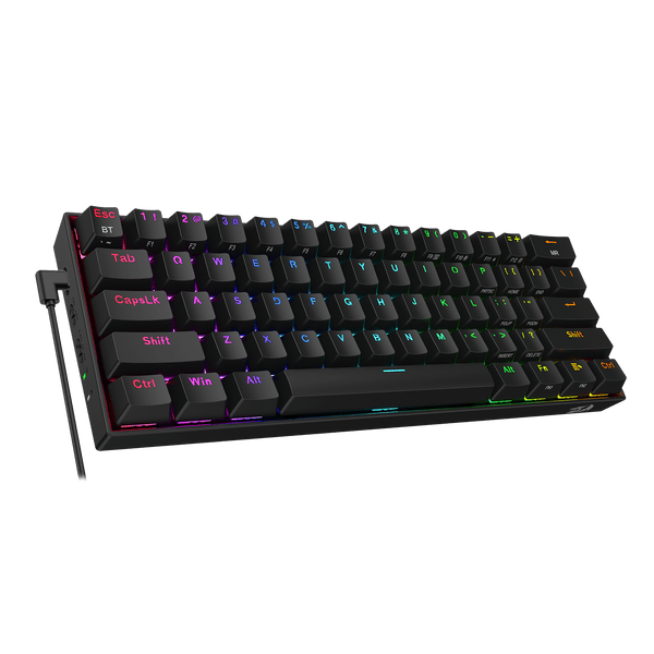 Redragon K530 Pro Draconic 60% Black - Compact RGB Wireless Keyboard