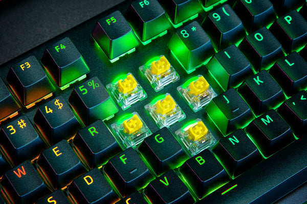 لوحة مفاتيح الألعاب الميكانيكية Razer BlackWidow V4 Pro بمفاتيح Green Switch