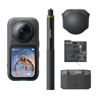 Insta360 X6 360 Degree Action Camera Essentials Bundle, 8K 360 Video, Dual 1/1.1 Inch Sensors, Black