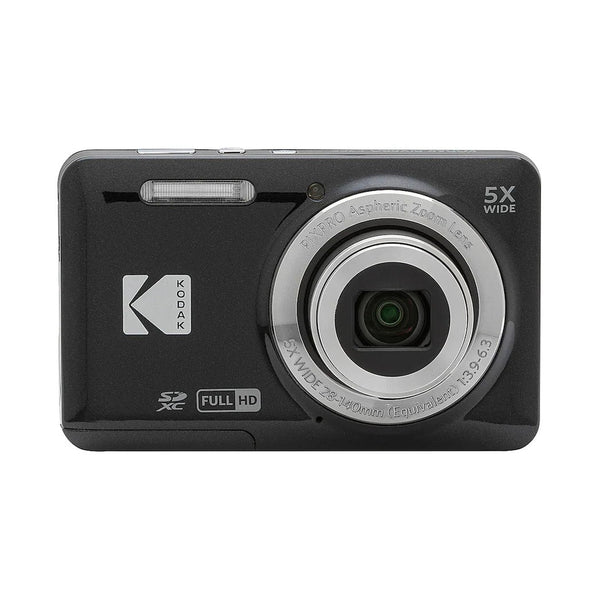 Kodak PIXPRO FZ55 Compact Camera Black - 28mm Wide 5x Zoom Lens