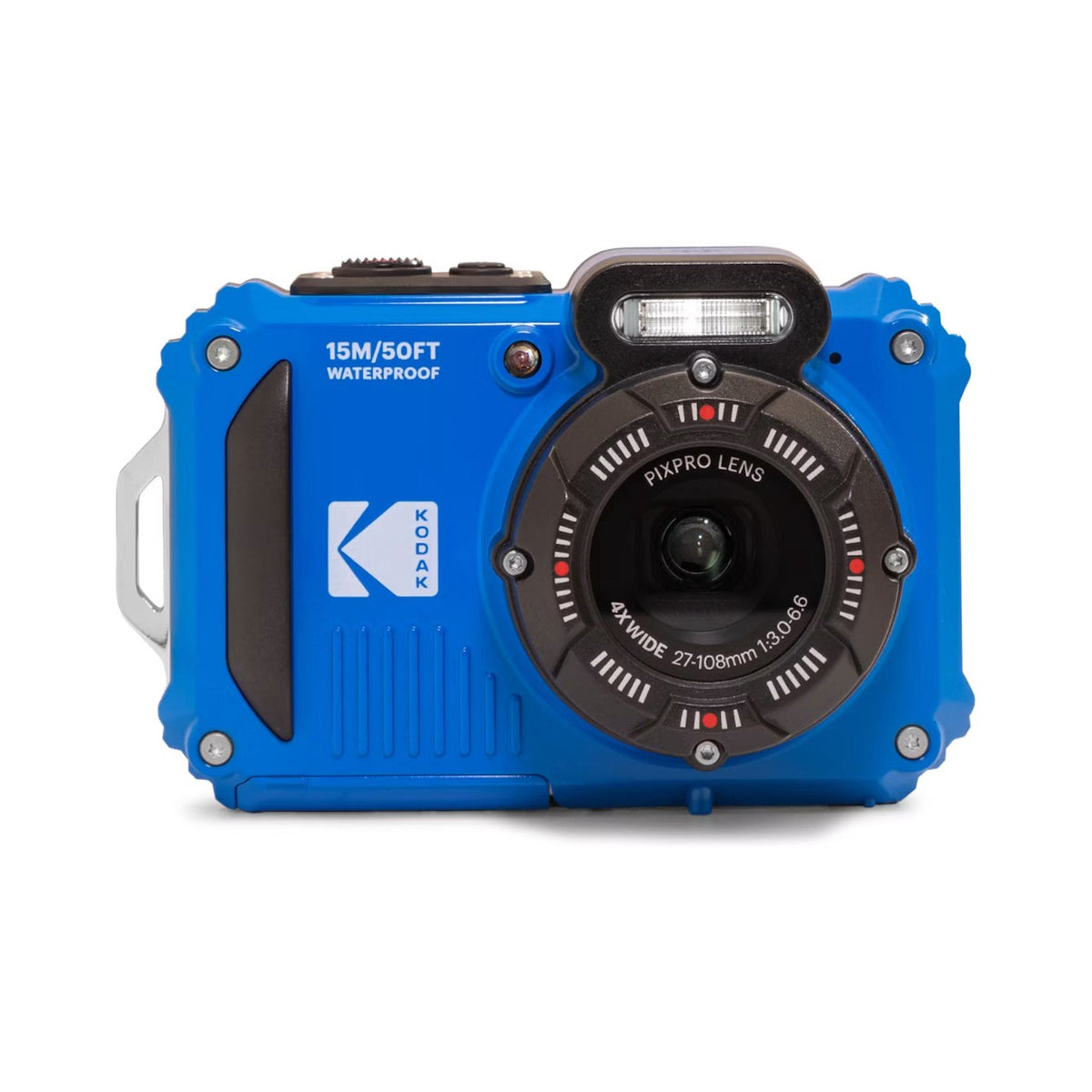 Kodak PIXPRO WPZ2 Waterproof Digital Camera, 16MP, 4x Optical Zoom, Waterproof 15 m, Shockproof 2 m, Wi-Fi, Blue