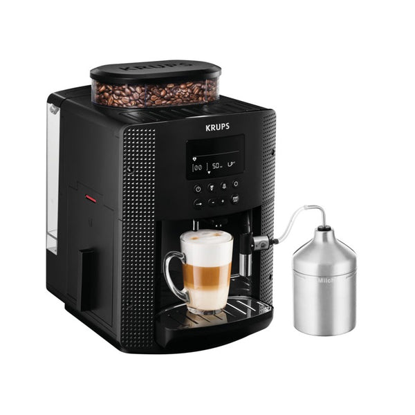 Krups EA8150, Espresso Machine, 1.7 L, Coffee Beans, Built-in Grinder, 1450 W - Black
