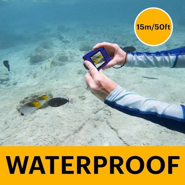 Kodak - Compact PIXPRO WPZ2 16MP Waterproof Digital Camera, 15m, 4X Zoom - Blue