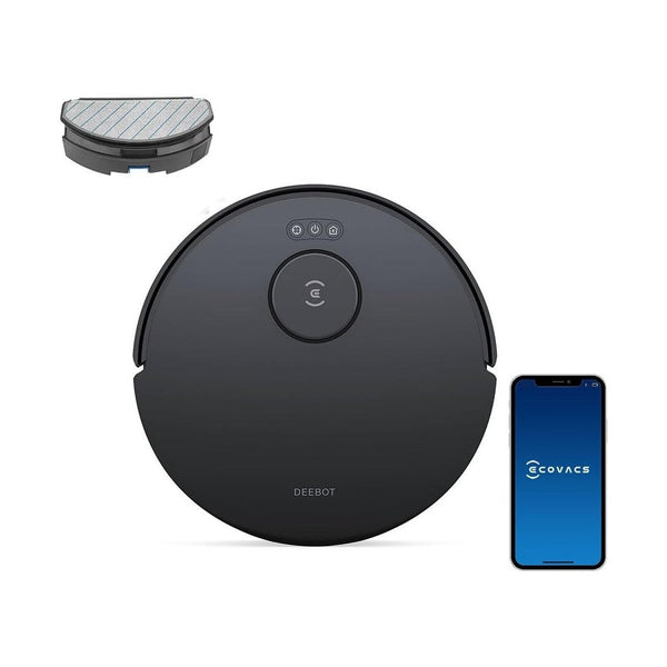 Ecovacs Robot Vacuum 8000 Pa Black - Automatic Home Floor Cleaner