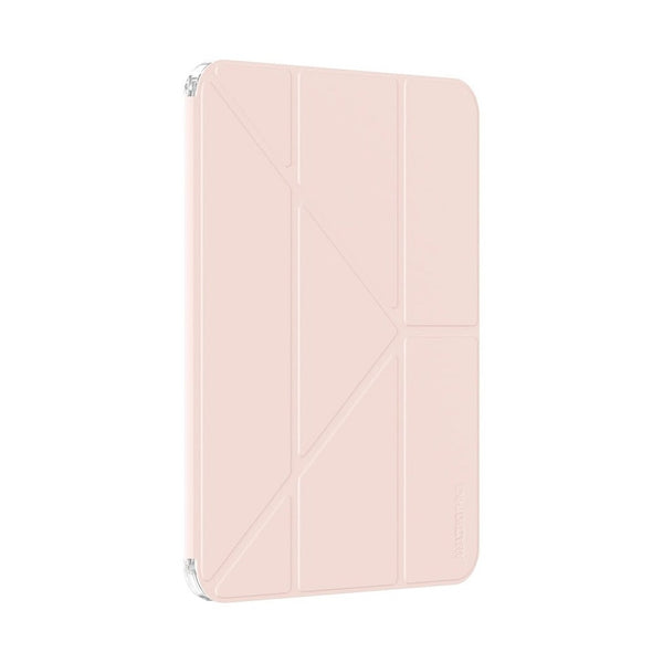 Amazingthing Minimal Case iPad Air 11 Pink - Clear Pencil Slot Cover