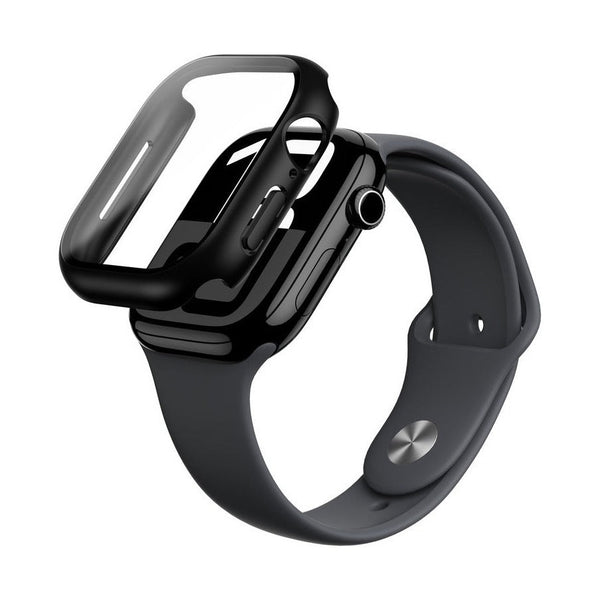 Amazingthing Radix Glass With Case For Apple Watch Series 10 42Mm - Black