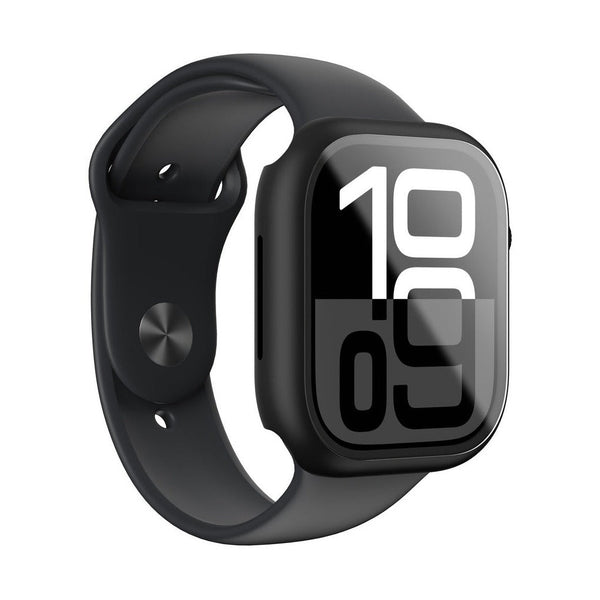 Amazingthing Radix Glass With Case For Apple Watch Series 10 42Mm - Black