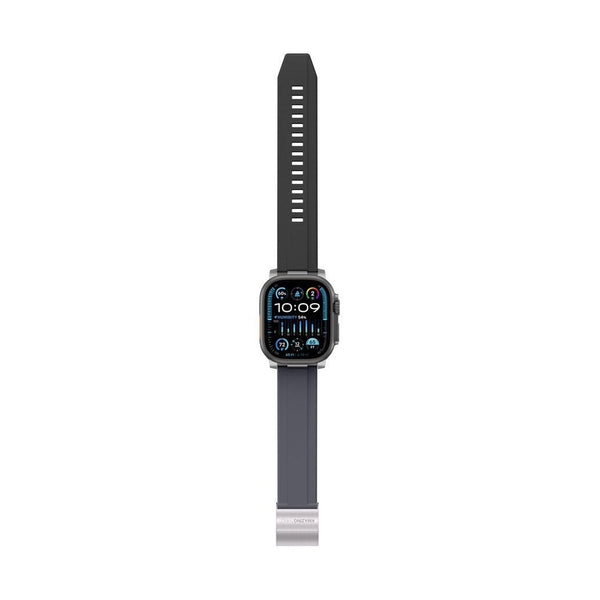 Amazingthing Titan Chrono Watch Band For Apple Watch 49/46/45/44/42Mm - Grey Black