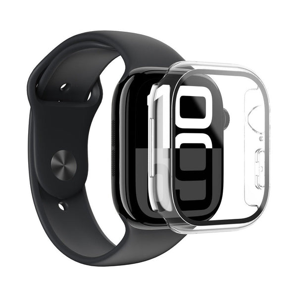Amazingthing Radix Glass With Case For Apple Watch Series 10 42Mm - Clear