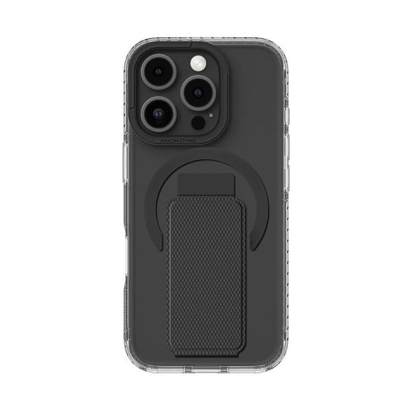 Amazingthing Titan Pro Holder Magsafe Drop Proof Case For iPhone 16 Pro Max 6.9 - Black