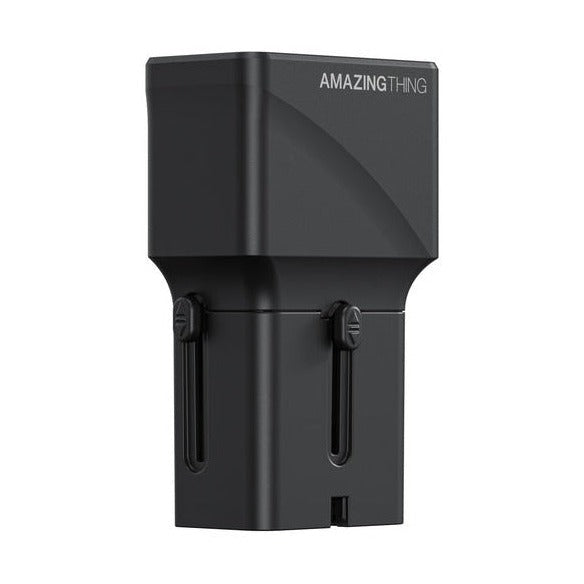 AT EXPLORER PRO 25W MAX 2PORTS 1A+1C TRAVEL CHARGER - BLACK