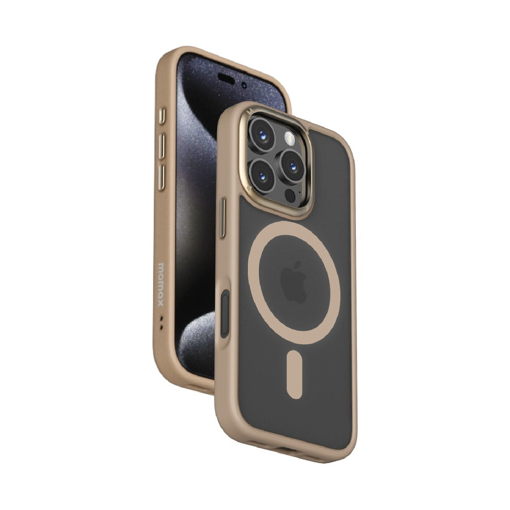 MOMAX Play Magnetic Case iPhone 16 Pro Rose Gold - 1.2mm Slim Cover