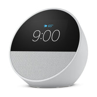 Amazon Echo Spot Smart Alarm Clock with Alexa, 2.83 Inch Touchscreen, Glacier White