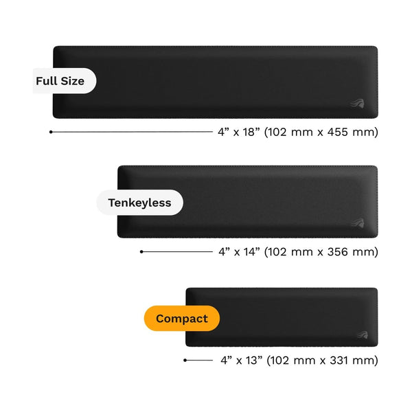 Glorious Ergonomic Wrist Rest - 65% / 75% - Cloth - Black