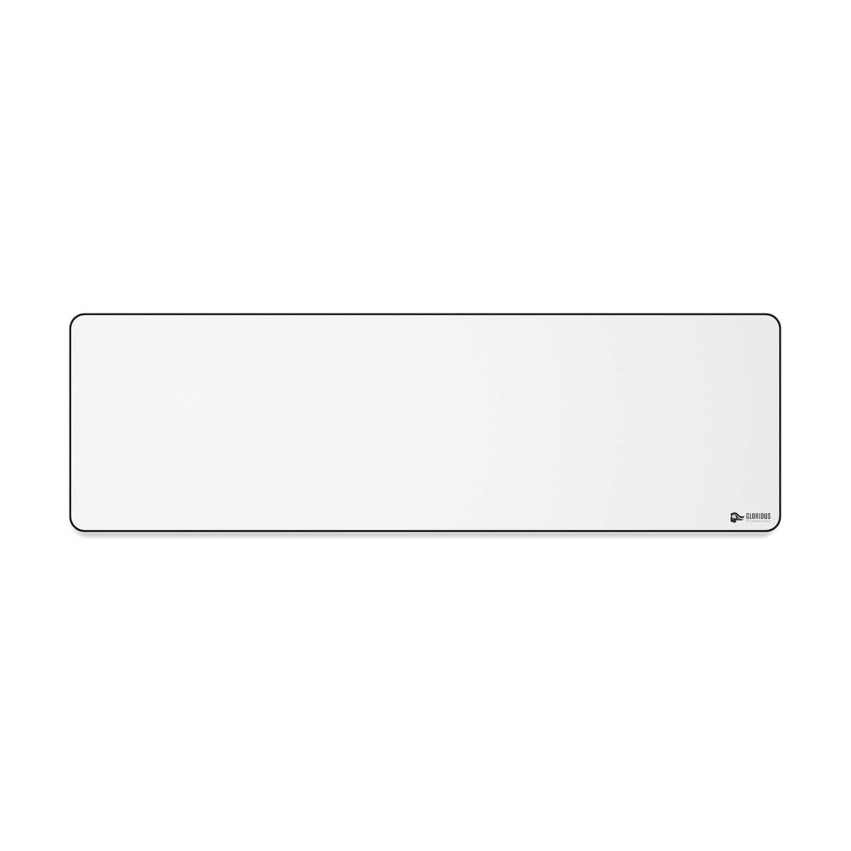 Glorious Extended Gaming Mouse Pad 11x36 White - Non Slip Cloth Desk