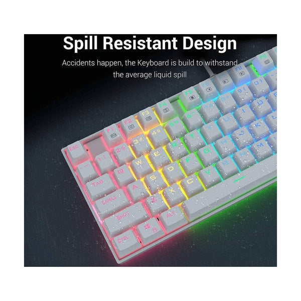 Redragon KUMARA white, Wired Mechanical keyboard, RGB