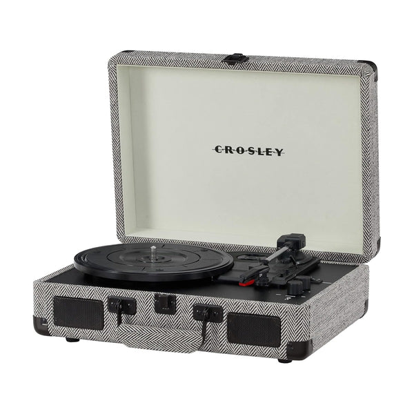 CROSLEY CRUISER PLUS PORTABLE TURNTABLE WITH BLUETOOTH IN/OUT - HERRINGBONE