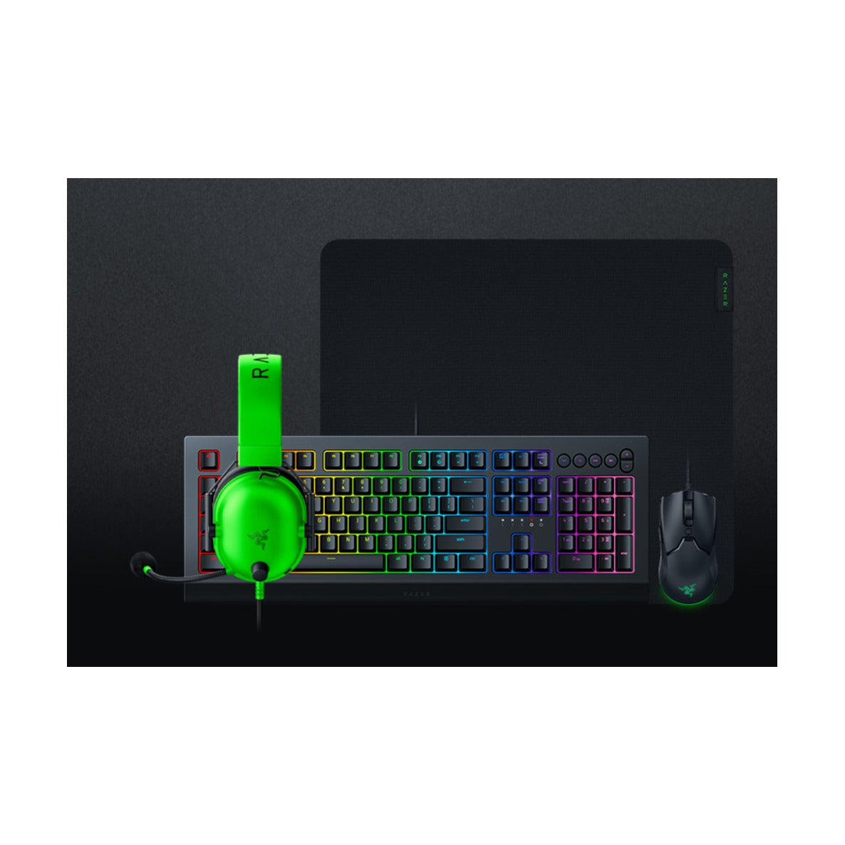 Razer BlackShark V2 X Headset Green - 50mm Driver Wired Gaming Set