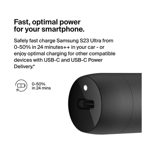 شاحن سيارة بيلكن بوست تشارج USB-C PD بقوة 30 واط