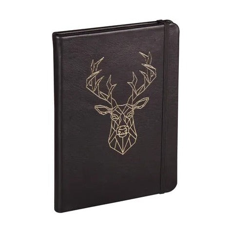 C.F Leather Black Forest HardCover Notebook A5 L Deer