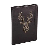 C.F Leather Black Forest HardCover Notebook A5 L Deer