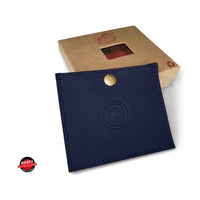 Korts - Leather Wallet Jordan Map خريطة الأردن Navy Blue