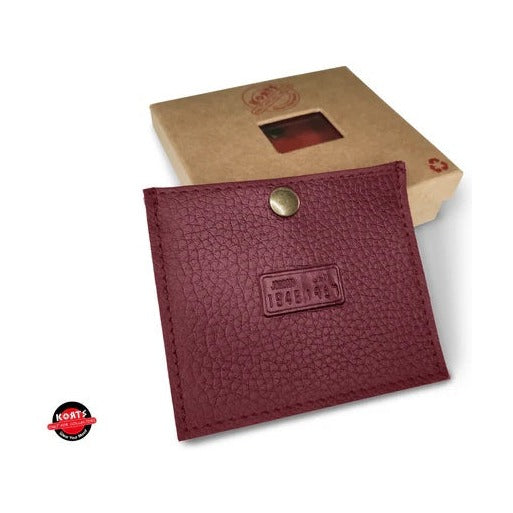 Korts - Leather Wallet Jordan Plate نمرة الأردن Dark Red