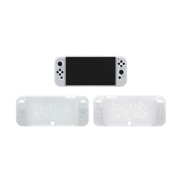 حافظة سيليكون Dobe TNS-1135 لجهاز Nintendo Switch OLED، حماية من الصدمات، أبيض