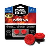 KontrolFreek FPS Freek Inferno for PS4 and PS5 - Performance Thumbsticks - Red