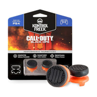 KontrolFreek Call of Duty Black Ops for PS4 and PS5 - Performance Thumbsticks - Black/Orange
