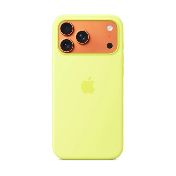 iPhone 17 Pro Max Silicone Case with MagSafe – Neon Yellow