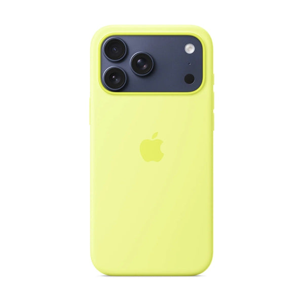 iPhone 17 Pro Max Silicone Case with MagSafe – Neon Yellow