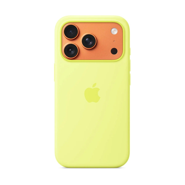 iPhone 17 Pro Silicone Case with MagSafe – Neon Yellow